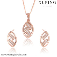 63575 Rose gold wedding chic single jewellery,pendant set,jewelry set